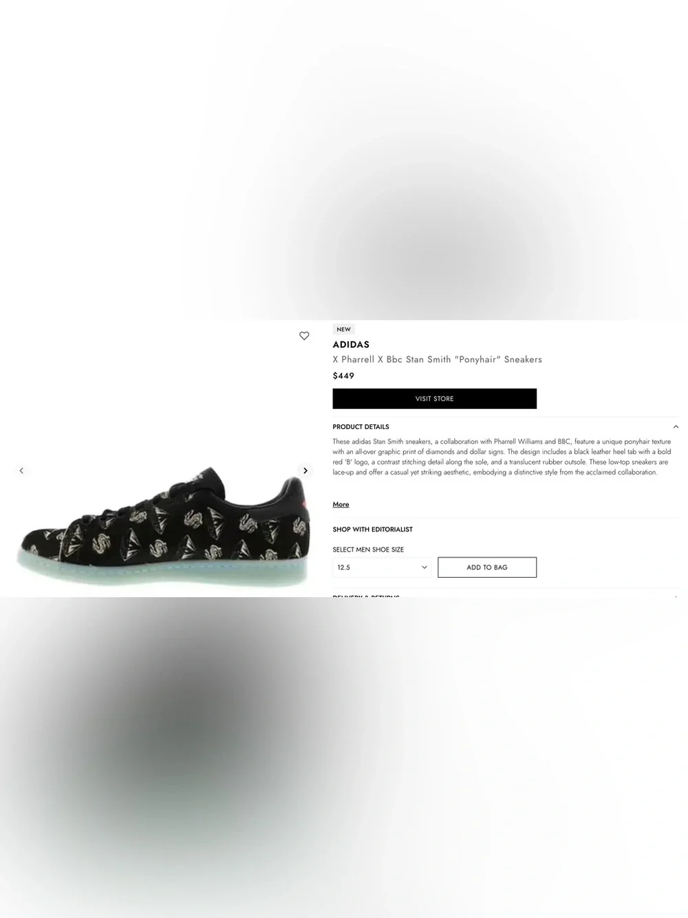 Adidas Stan Smith Pharrell Williams x Billionaire Boys Club 